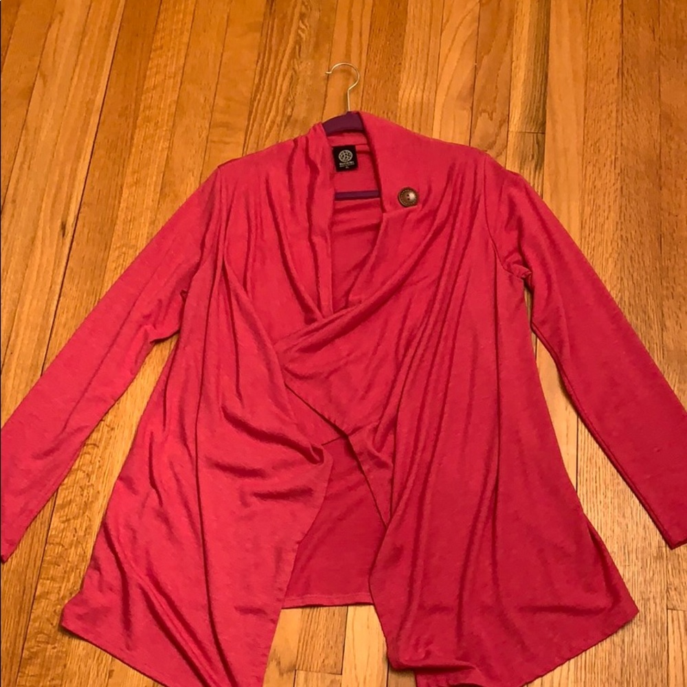 Babeau XL Pink 1 Button Wrap/Sweater